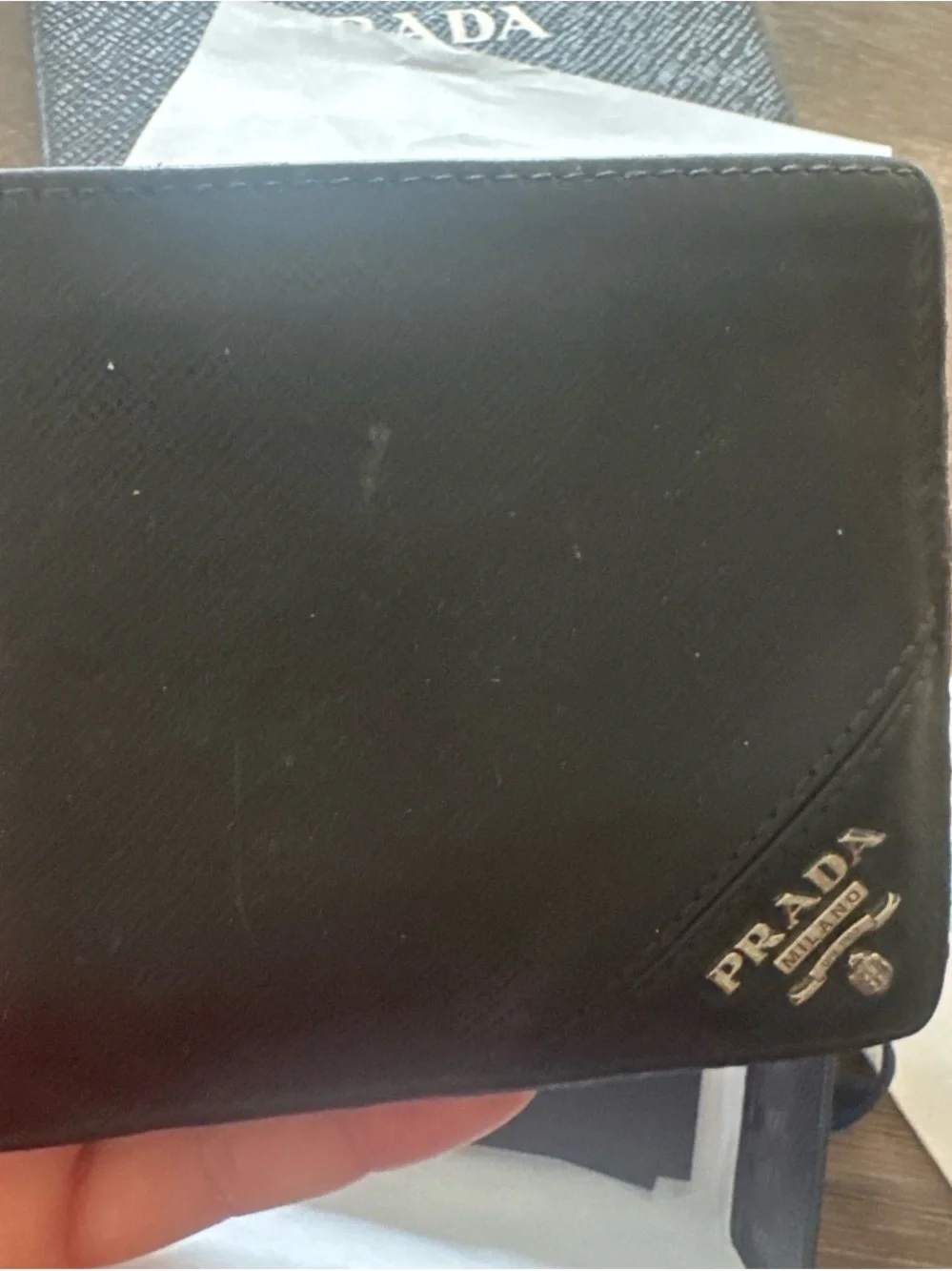 Authentic Prada Black wallet
